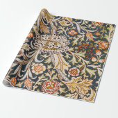 William Morris Trent Garden Flower Pattern Classic Cadeaupapier (Uitgerold)