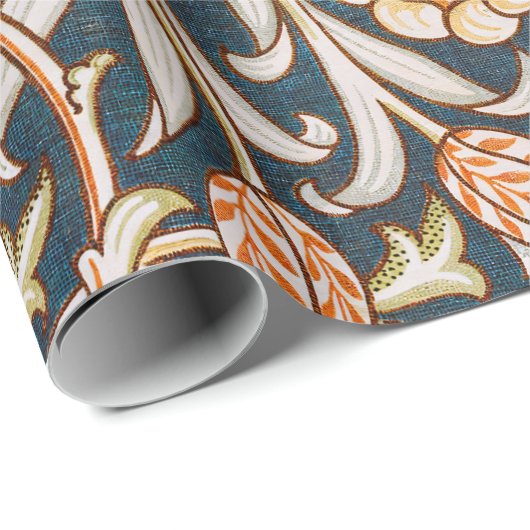 William Morris Trent Garden Flower Pattern Classic Cadeaupapier (Rol Hoek)