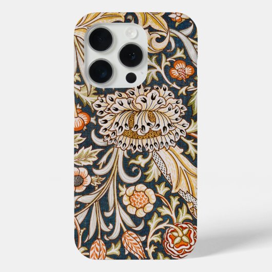 William Morris Trent Garden Flower Pattern Classic Case-Mate iPhone Case (Achterkant)