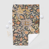 William Morris Trent Garden Flower Pattern Classic Golfhanddoek (Insitu)