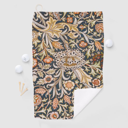 William Morris Trent Garden Flower Pattern Classic Golfhanddoek (Insitu)