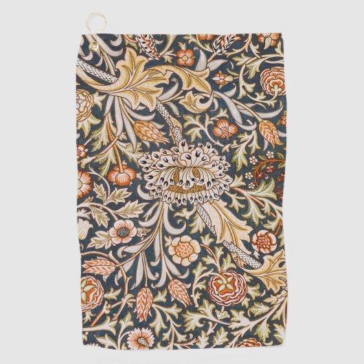 William Morris Trent Garden Flower Pattern Classic Golfhanddoek (Voorkant)