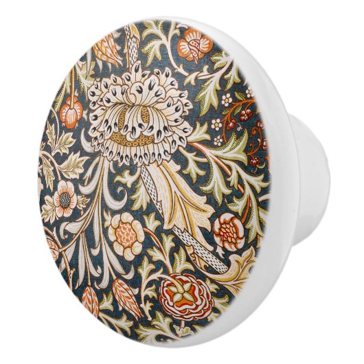 William Morris Trent Garden Flower Pattern Classic Keramische Knop (Rechts)