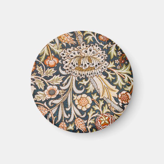William Morris Trent Garden Flower Pattern Classic Magneet (Voorkant)