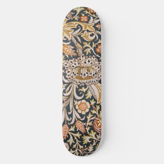 William Morris Trent Garden Flower Pattern Classic Persoonlijk Skateboard (Voorkant)