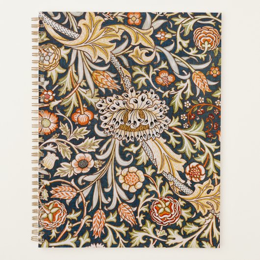 William Morris Trent Garden Flower Pattern Classic Planner (Voorkant)