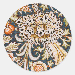 William Morris Trent Garden Flower Pattern Classic Ronde Sticker