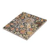 William Morris Trent Garden Flower Pattern Classic Tegeltje (Zijkant)
