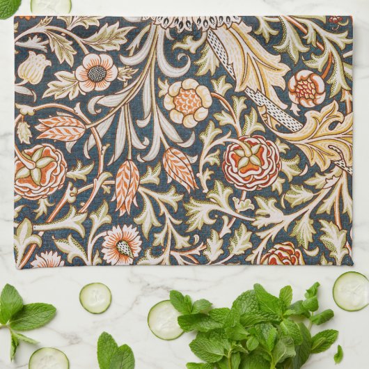 William Morris Trent Garden Flower Pattern Classic Theedoek (Gevouwen)