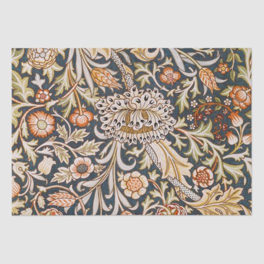 William Morris Trent Garden Flower Pattern Classic Tissuepapier (Voorkant)