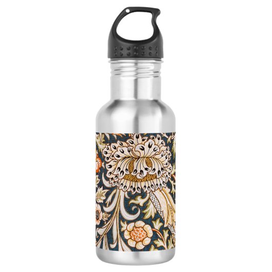 William Morris Trent Garden Flower Pattern Classic Waterfles (Voorkant)