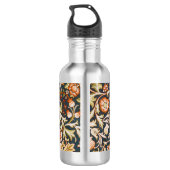 William Morris Trent Garden Flower Pattern Classic Waterfles (Achterkant)