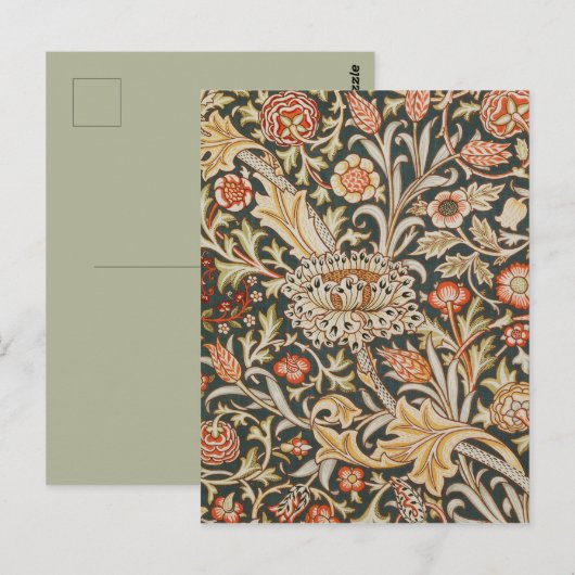 William Morris Trent Tuin Bloem Classic Botanic Briefkaart (Voorkant / Achterkant)