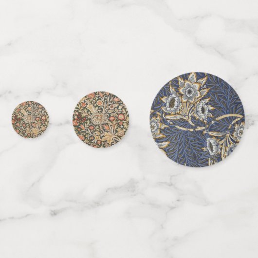 William Morris Trent Tuin Bloem Classic Botanic Confetti (Achterkanten)