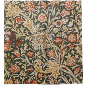 William Morris Trent Tuin Bloem Classic Botanic Douchegordijn
