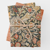 William Morris Trent Tuin Bloem Classic Botanic Inpakpapier Vel (In situ)