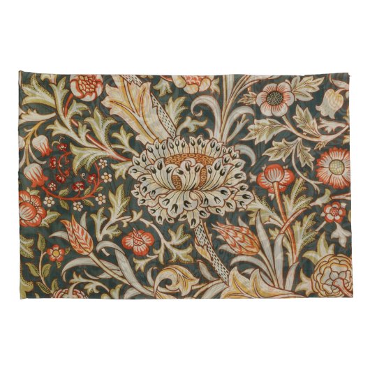 William Morris Trent Tuin Bloem Classic Botanic Kussensloop (Achterkant-Rechts)