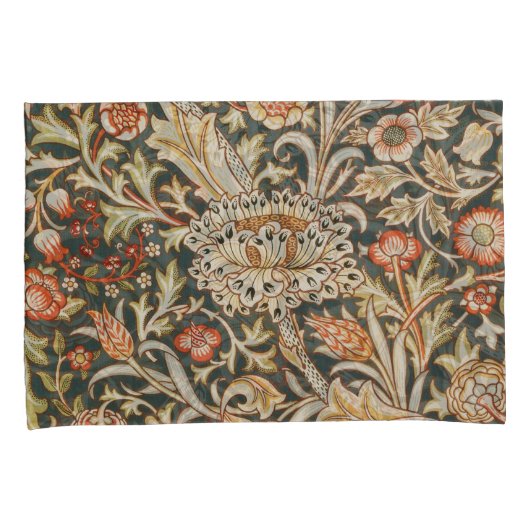 William Morris Trent Tuin Bloem Classic Botanic Kussensloop (Voorkant-Rechts)