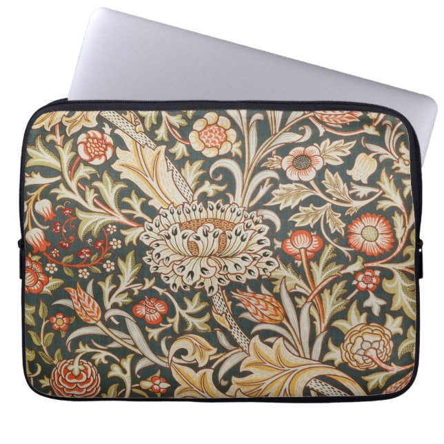 William Morris Trent Tuin Bloem Classic Botanic Laptop Sleeve (Voorkant)