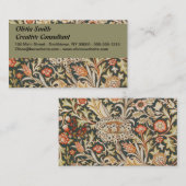 William Morris Trent Tuin Bloem Classic Botanic Visitekaartje (Voorkant / Achterkant)