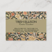 William Morris Trent Tuin Bloem Classic Botanic Visitekaartje (Achterkant)