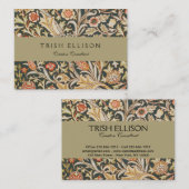 William Morris Trent Tuin Bloem Classic Botanic Visitekaartje (Voorkant / Achterkant)