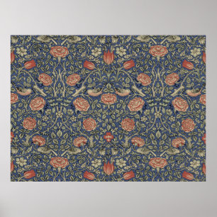 William Morris Tudor Roos Behang Poster