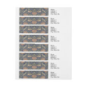 William Morris Tudor Roos Wallpaper Adreslabel Wikkel (Vel)