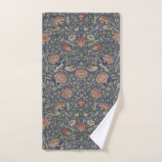 William Morris Tudor Roos Wallpaper Bad Handdoek (Handdoek)