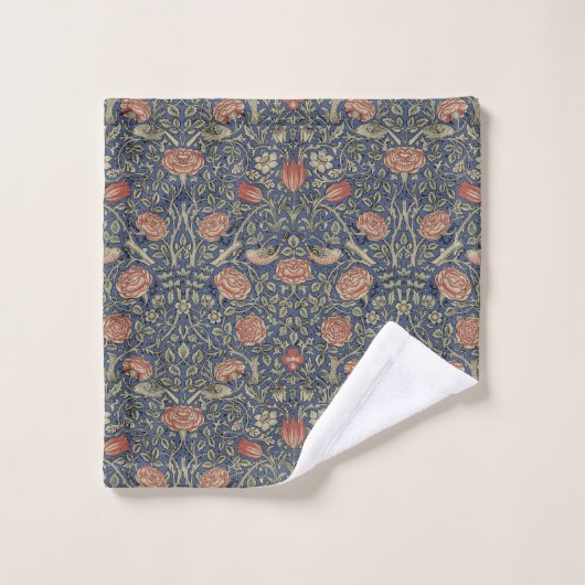 William Morris Tudor Roos Wallpaper Bad Handdoek (Wasdoekje)