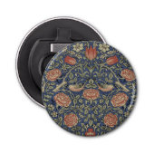 William Morris Tudor Roos Wallpaper Button Flesopener (Voorkant)