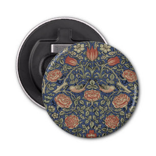 William Morris Tudor Roos Wallpaper Button Flesopener