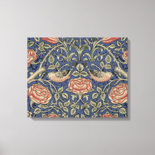 William Morris Tudor Roos Wallpaper Canvas Afdruk