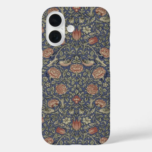 William Morris Tudor Roos Wallpaper Case-Mate iPhone Case (Achterkant)