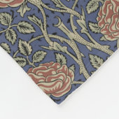 William Morris Tudor Roos Wallpaper Fleece Deken (Hoek)
