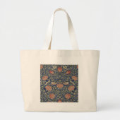 William Morris Tudor Roos Wallpaper Grote Tote Bag (Voorkant)