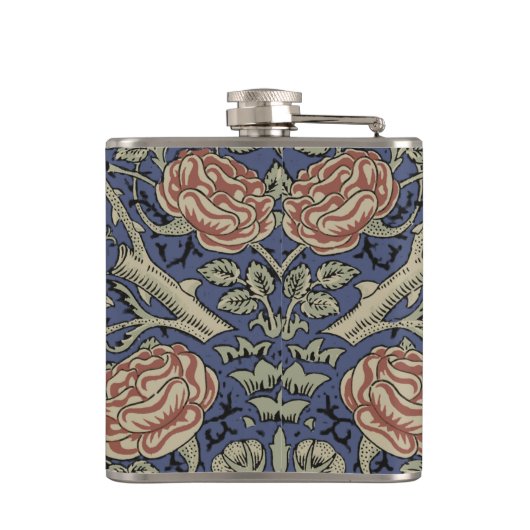 William Morris Tudor Roos Wallpaper Heupfles (Achterkant)