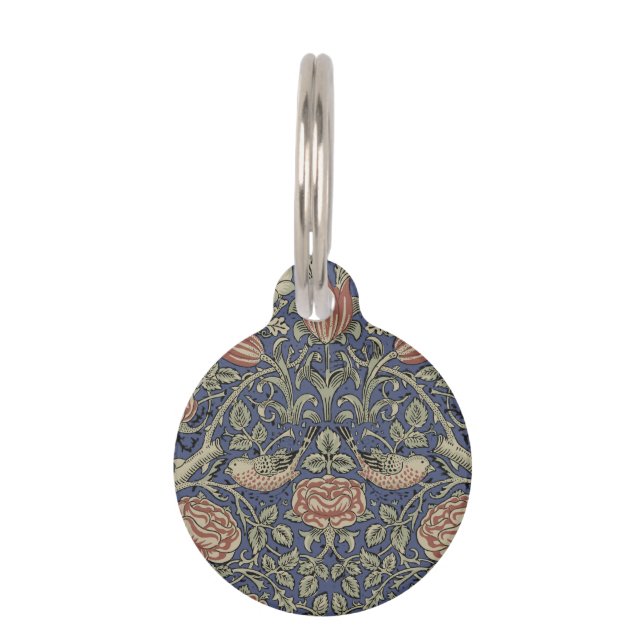 William Morris Tudor Roos Wallpaper Huisdierpenning (Voorkant)