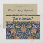 William Morris Tudor Roos Wallpaper Kaart (Voorkant / Achterkant)