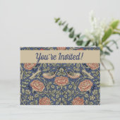 William Morris Tudor Roos Wallpaper Kaart (Staand voorkant)