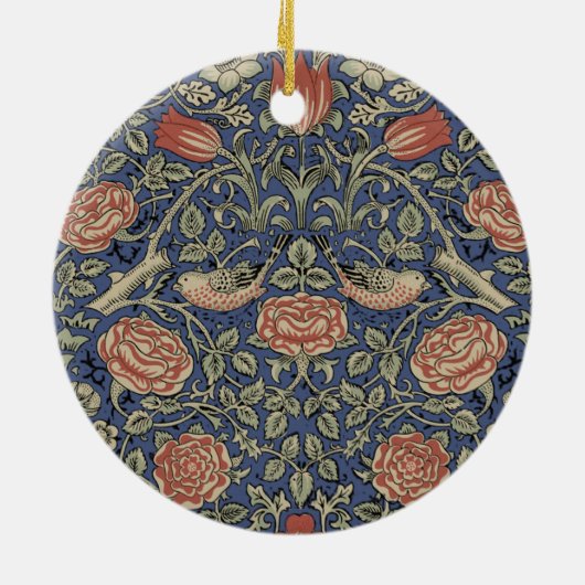 William Morris Tudor Roos Wallpaper Keramisch Ornament (Achterkant)