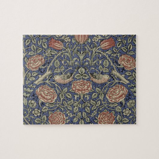 William Morris Tudor Roos Wallpaper Legpuzzel (Horizontaal)