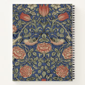 William Morris Tudor Roos Wallpaper Notitieboek (Achterkant)