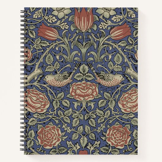 William Morris Tudor Roos Wallpaper Notitieboek (Voorkant)