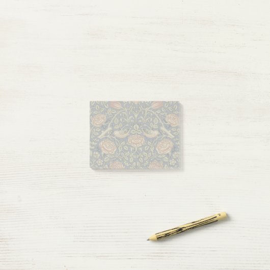 William Morris Tudor Roos Wallpaper Post-it® Notes (Op bureau)