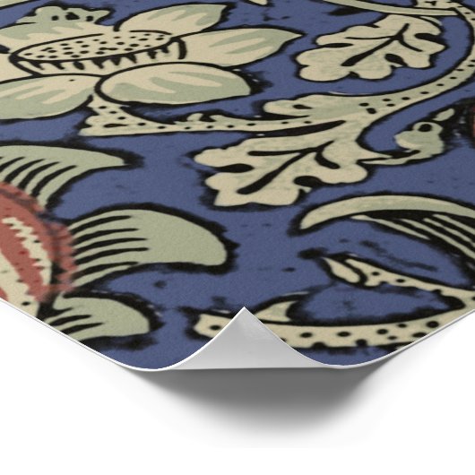 William Morris Tudor Roos Wallpaper Poster (Hoek)