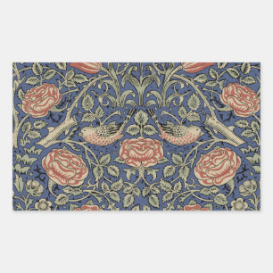 William Morris Tudor Roos Wallpaper Rechthoekige Sticker