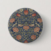 William Morris Tudor Roos Wallpaper Ronde Button 5,7 Cm (Voorkant)