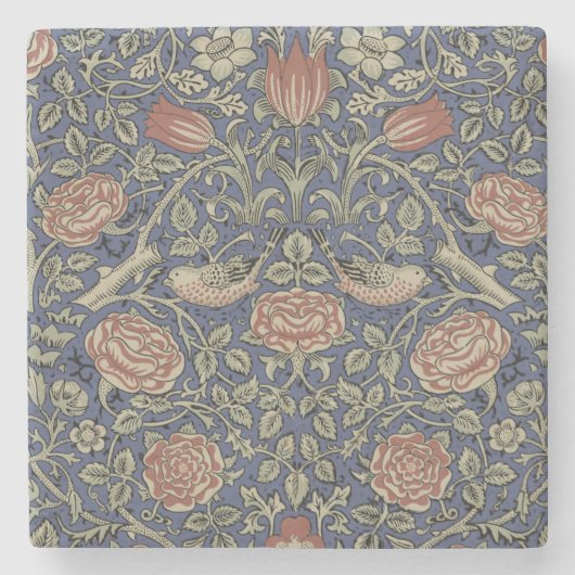 William Morris Tudor Roos Wallpaper Stenen Onderzetter (Voorkant)