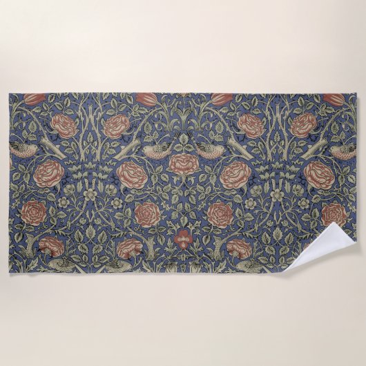 William Morris Tudor Roos Wallpaper Strandlaken (Voorkant)
